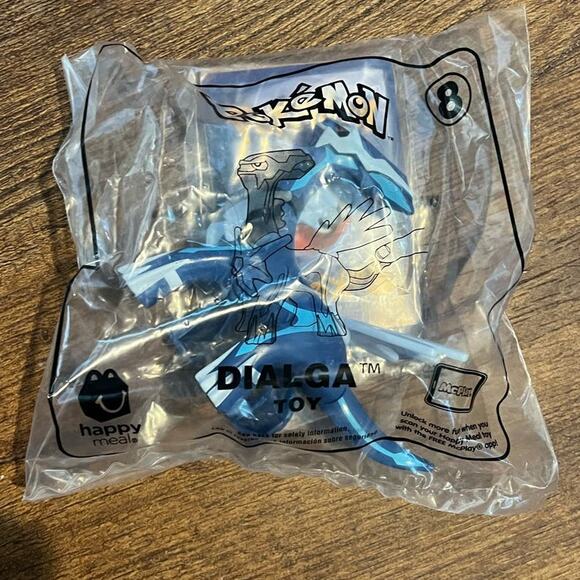NIB 2018 Dialga McDonald's Happy Meal Toy #8 with Pokemon Card - Diamond - Picture 1 of 3